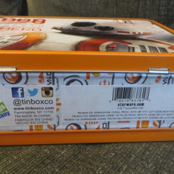 STAR WARS Lunch Box - BB8 Astromech Droid - Tin Box Co - Picture 4 of 10